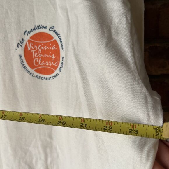 Vintage University of Virginia UVA Tennis Classic T-shirt Fruit of Loom USA XL - Picture 7 of 16